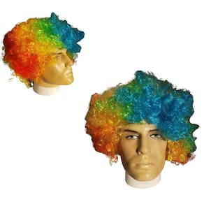 Peruca Palhaço Black Power Colorida Carnaval Fantasia