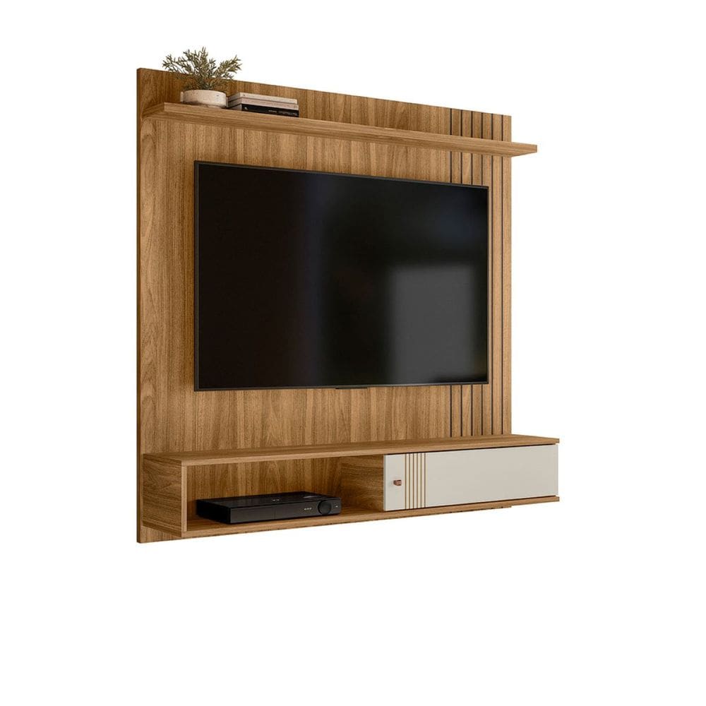 Painel Suspenso para TV até 55" Milao 136cm Cor Nature - Peternella