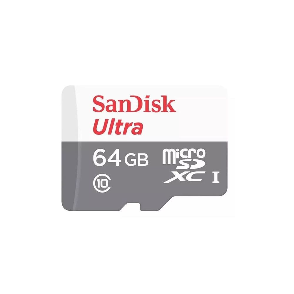 Cartão de Memória Sandisk Ultra MicroSD 64GB Classe 10 100MB/S