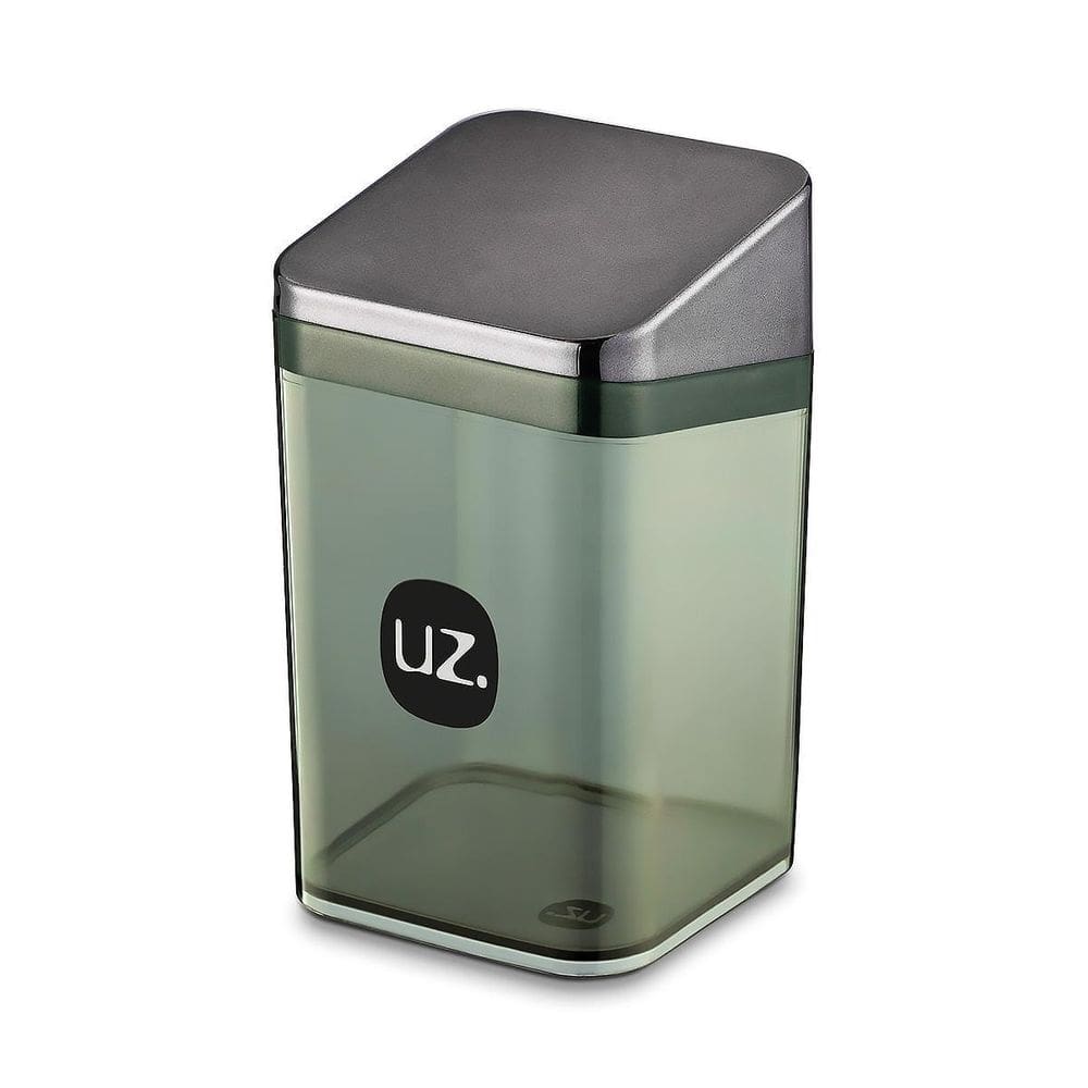 Porta Algodão Slim Metalizado Preto Onix Organizador Uz