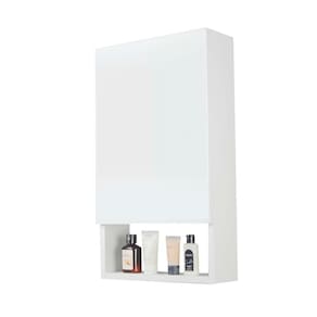 Armário para Banheiro Lavabo Suez Branco 34cm