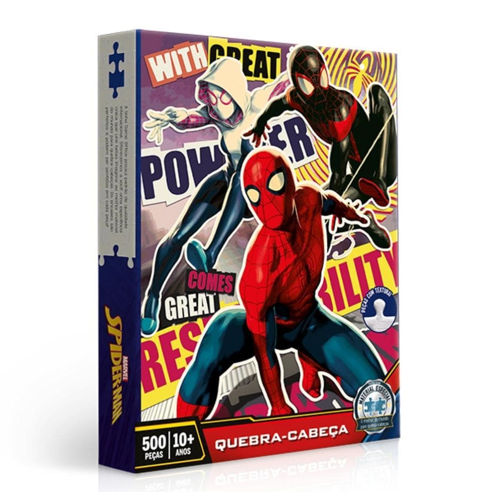 Quebra Cabeça Homem Aranha Spiderman 500 Peças -3151 Toyster