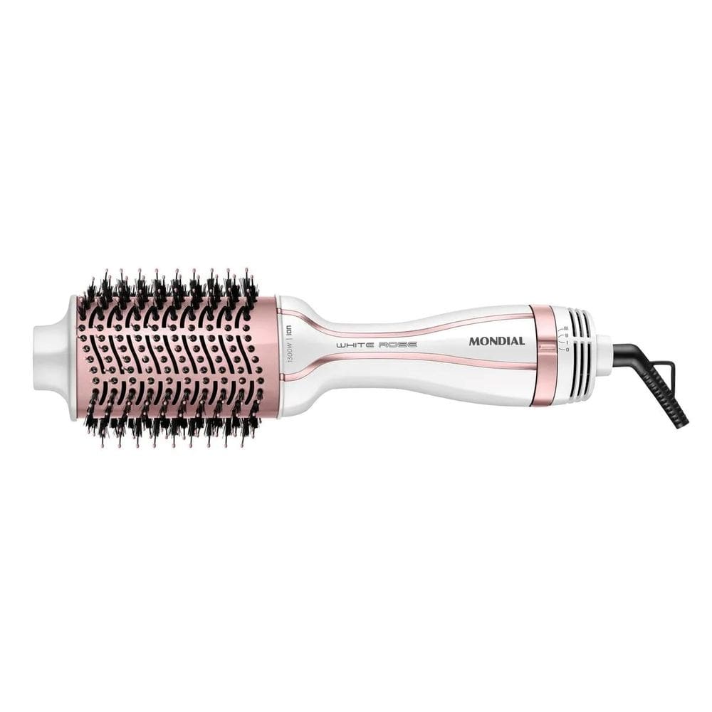 Escova Secadora Mondial ES-50 White Rose Bivolt 3 em 1