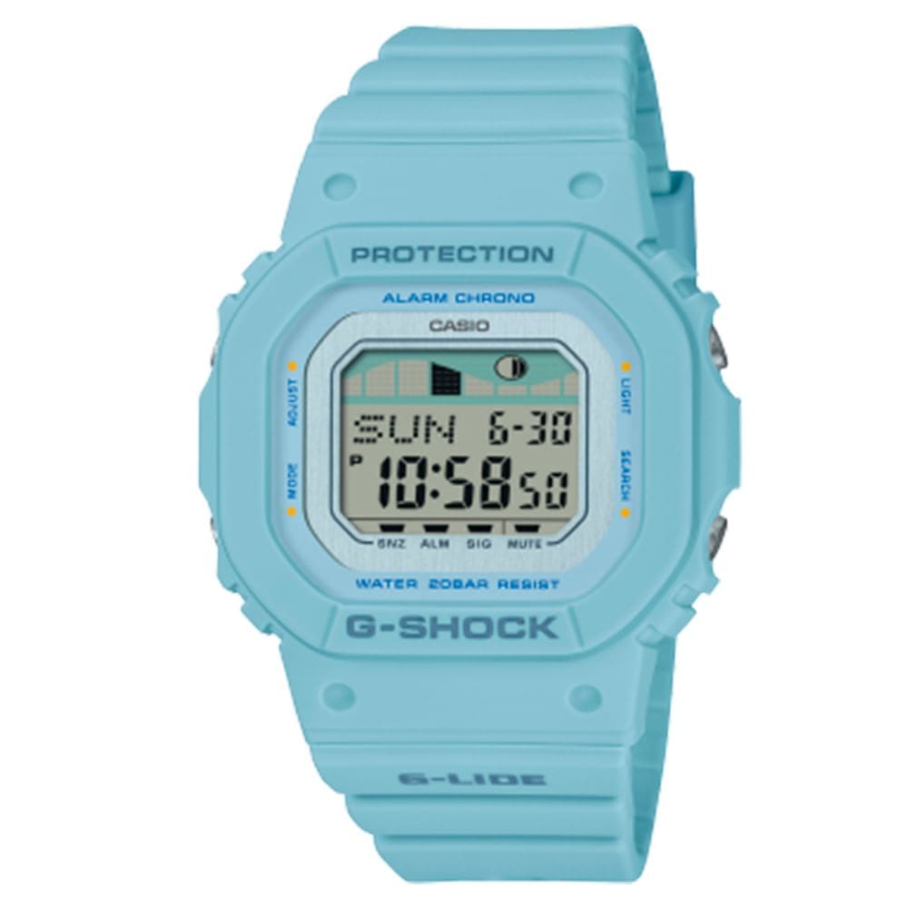 Relógio CASIO G-SHOK unissex analógico azul GLX-S5600-2DR