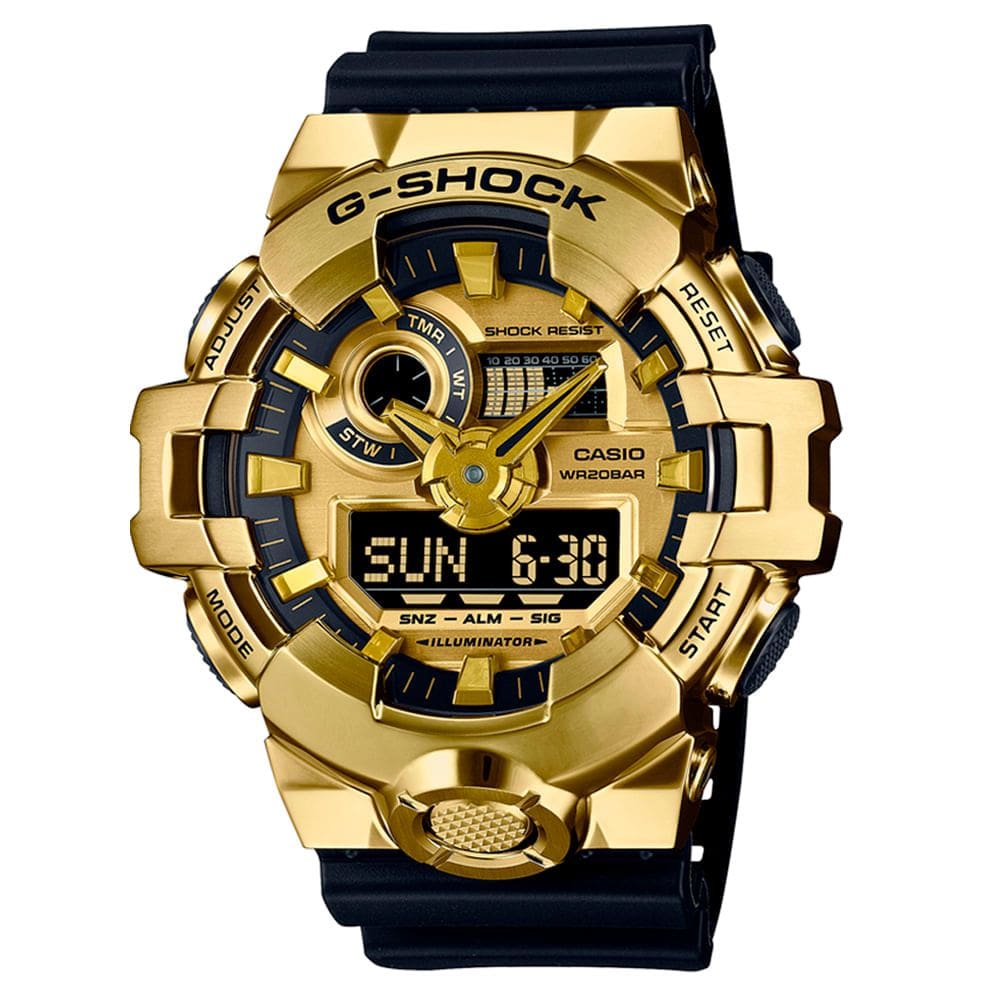 Relógio CASIO G-SHOCK masculino dourado GM-700G-9ADR