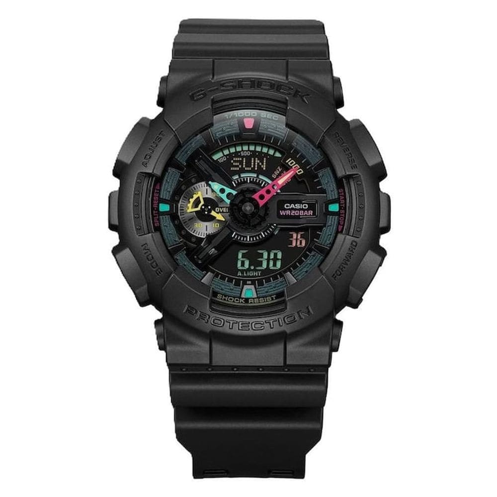 Relógio CASIO G-SHOCK masculino preto GA-110MF-1ADR