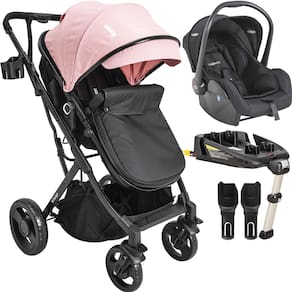 Carrinho de Bebe Bebe Conforto Base ISOFIX Kiddo Vox II Rosa