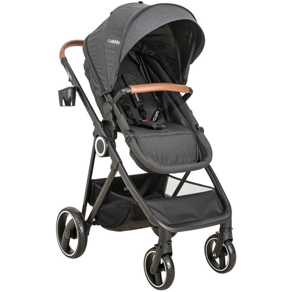 Carrinho de Bebe para Passeio Moises Kiddo Cosmos Melange Preto