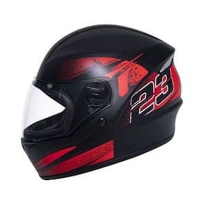 Capacete Taurus Joy23 RS Zephyr Preto Fosco/VermelhoTam. 56