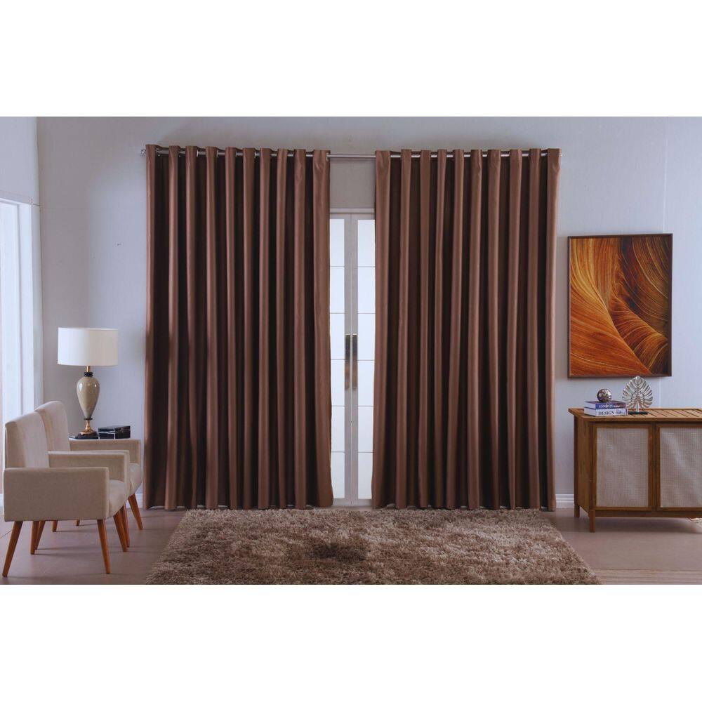 Cortina Para Sala Quarto Blackout Tecido 4,00X2,50 Ellegance