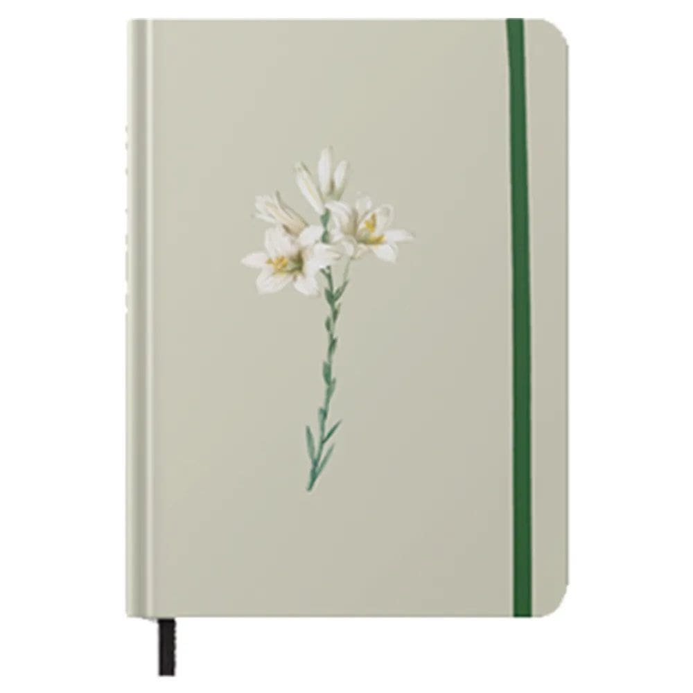 Caderno Moleskine - Com Pauta -  Lírios