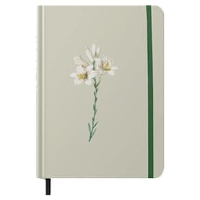Caderno Moleskine - Com Pauta -  Lírios