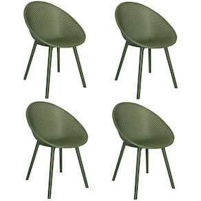 Kit com 4 Cadeiras para Jardim e Área Externa Drops Verde