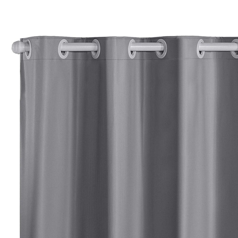 Cortina Folha Blackout Pvc 1,10M X 1,30M Uma Parte Cinza