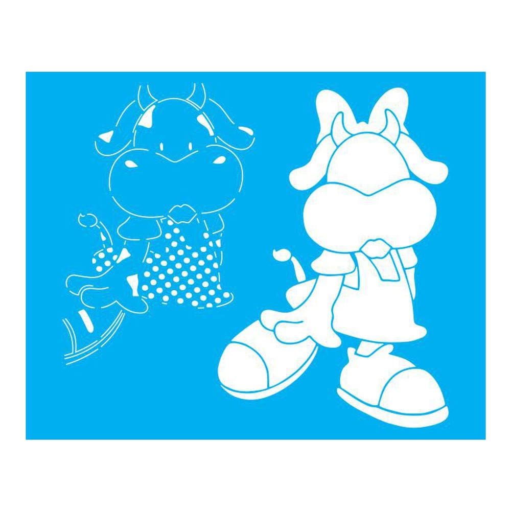 Stencil Tamako Country Vaca - 20X25Cm - Ref 9471