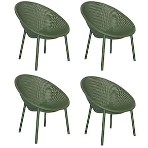 Kit com 4 Poltronas para Jardim e Área Externa Drops Verde