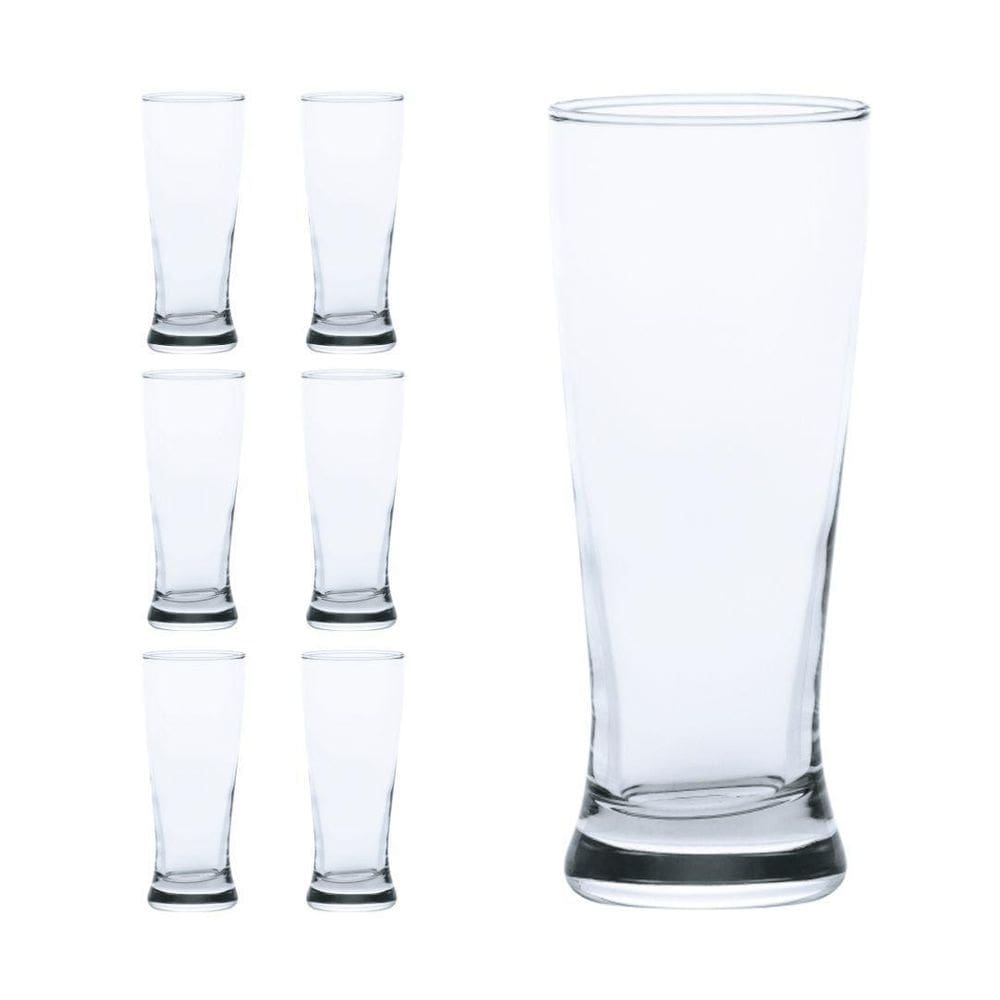Kit 6 Copo Chopp Pilsen Cerveja Rostock 296 Ml Casa Linda
