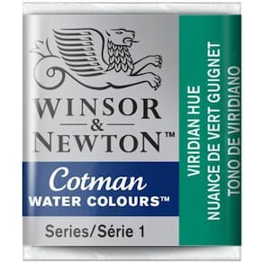 Aquarela Cotman W&N Viridian Hue Half Pan 696