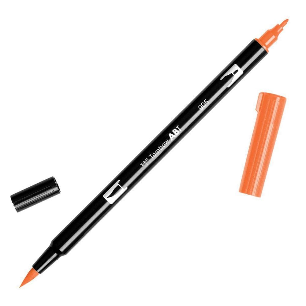Caneta Marcador Artistico Dual Brush Tombow 905 Red