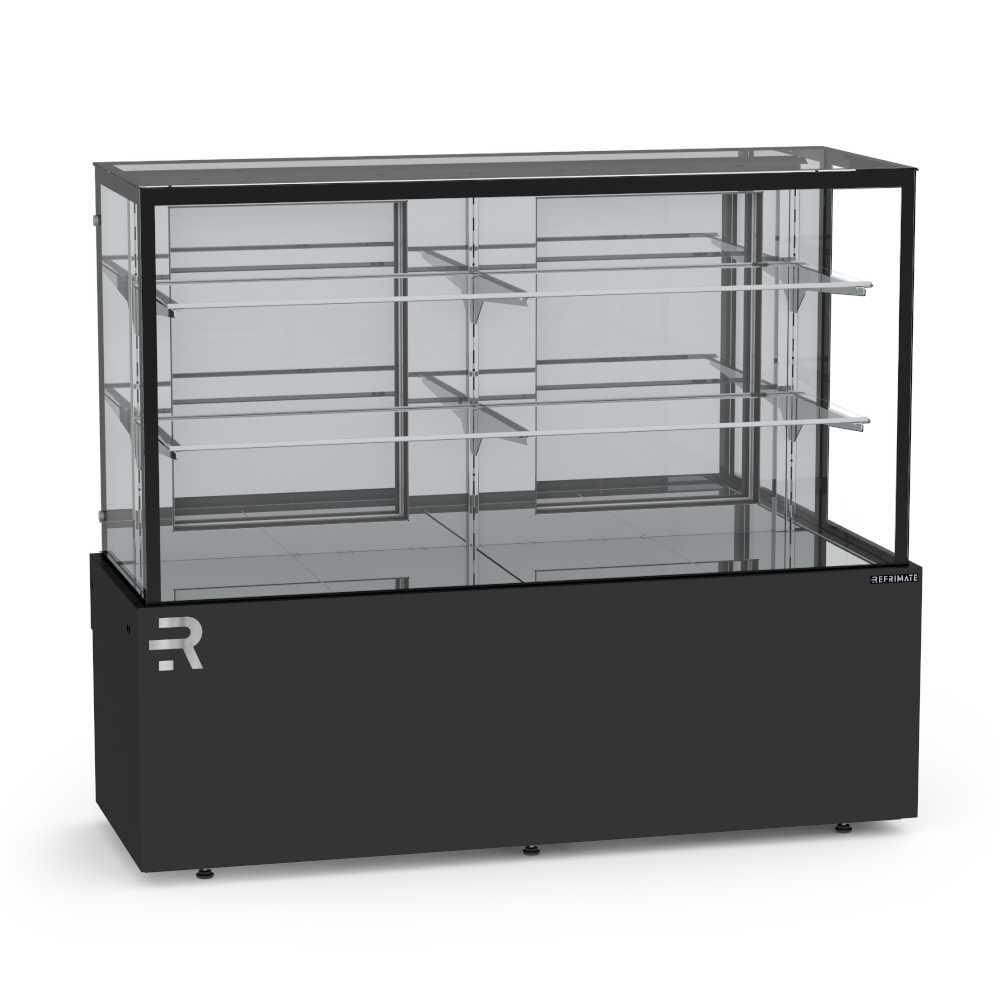 Vitrine Confeitaria Quente Vanguard Top 1,45 Metros Preto CVTQ1450 220V - Refrimate