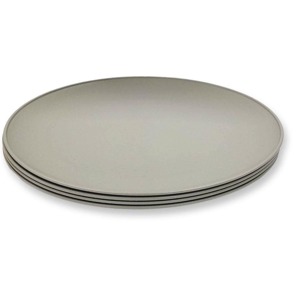 Kit 4 Prato Raso Ø 27cm 2443525 Cinza - Quanhe