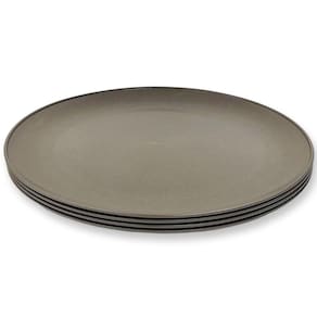 Kit 4 Prato Raso Ø 27cm 2443525 Marrom - Quanhe