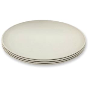 Kit 4 Pratos de Sobremesa Ø 20cm 2443512 Cinza - Quanhe