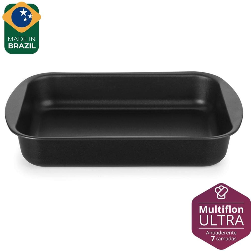 Assadeira Funda Antiaderente de Alumínio 39cm - Multiflon