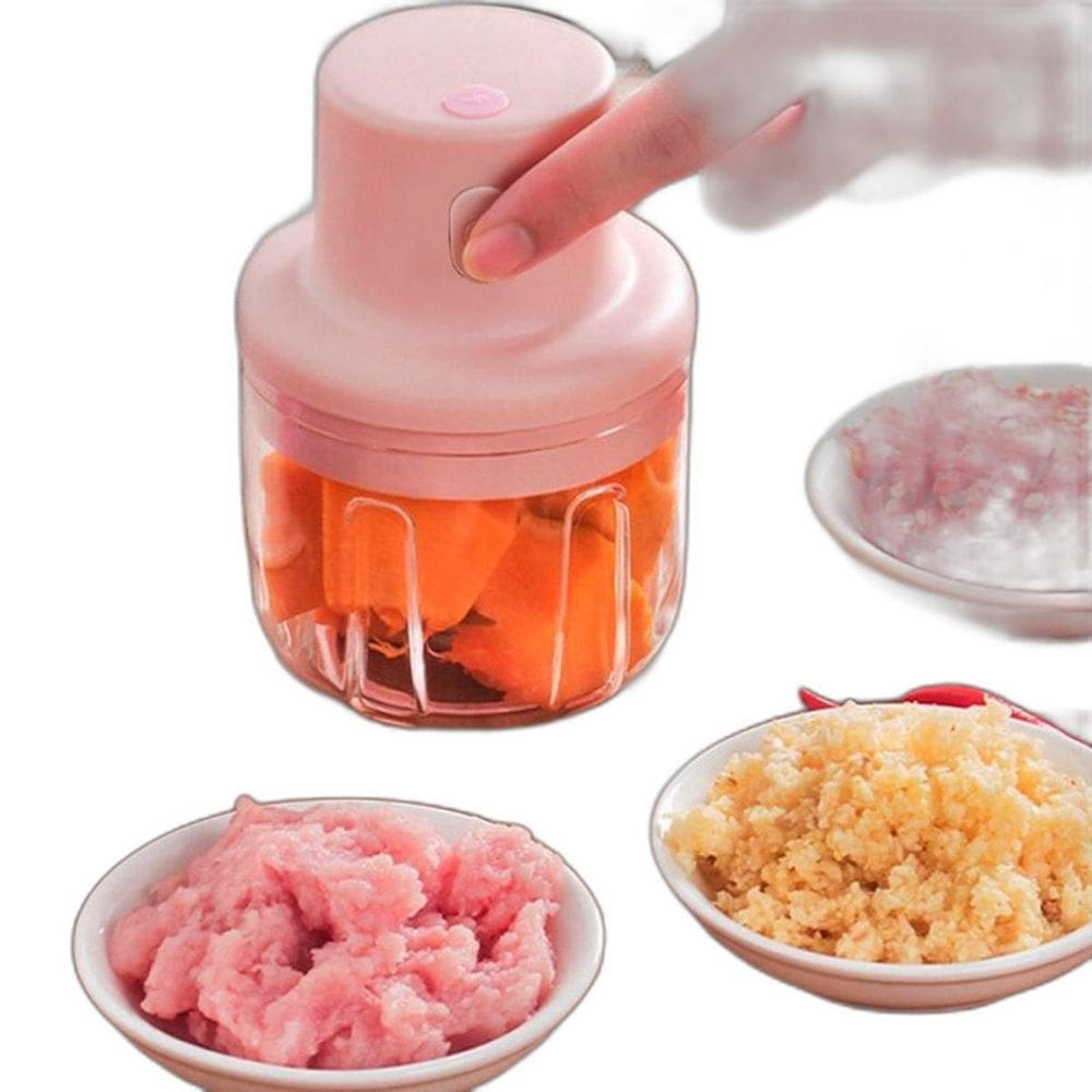 Moedor De Alimentos Mini Elétrico 250Ml Para Temperos E Mais