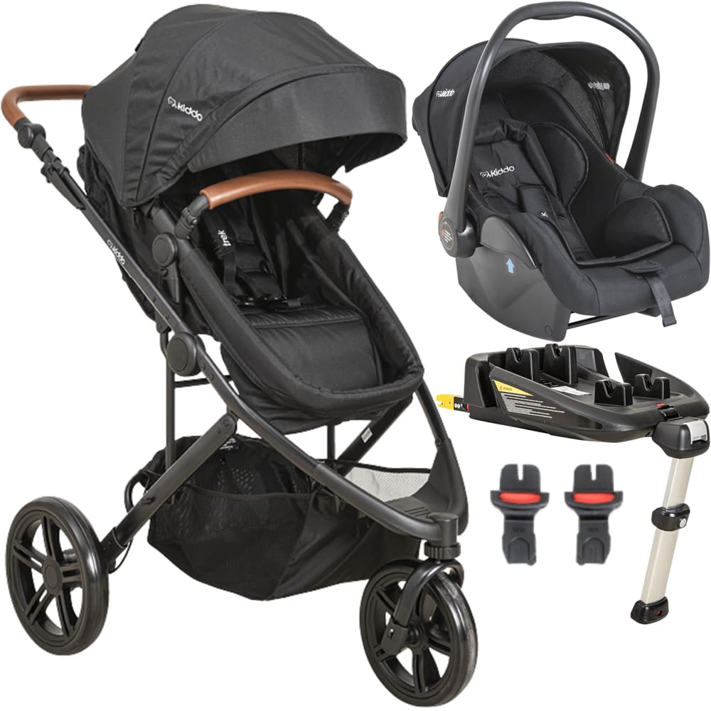 Carrinho de Bebe Bebe Conforto Base ISOFIX Kiddo Trek Preto