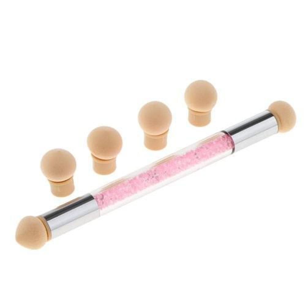 Pincel Esponja Para Decoração Em Unhas Com Refil