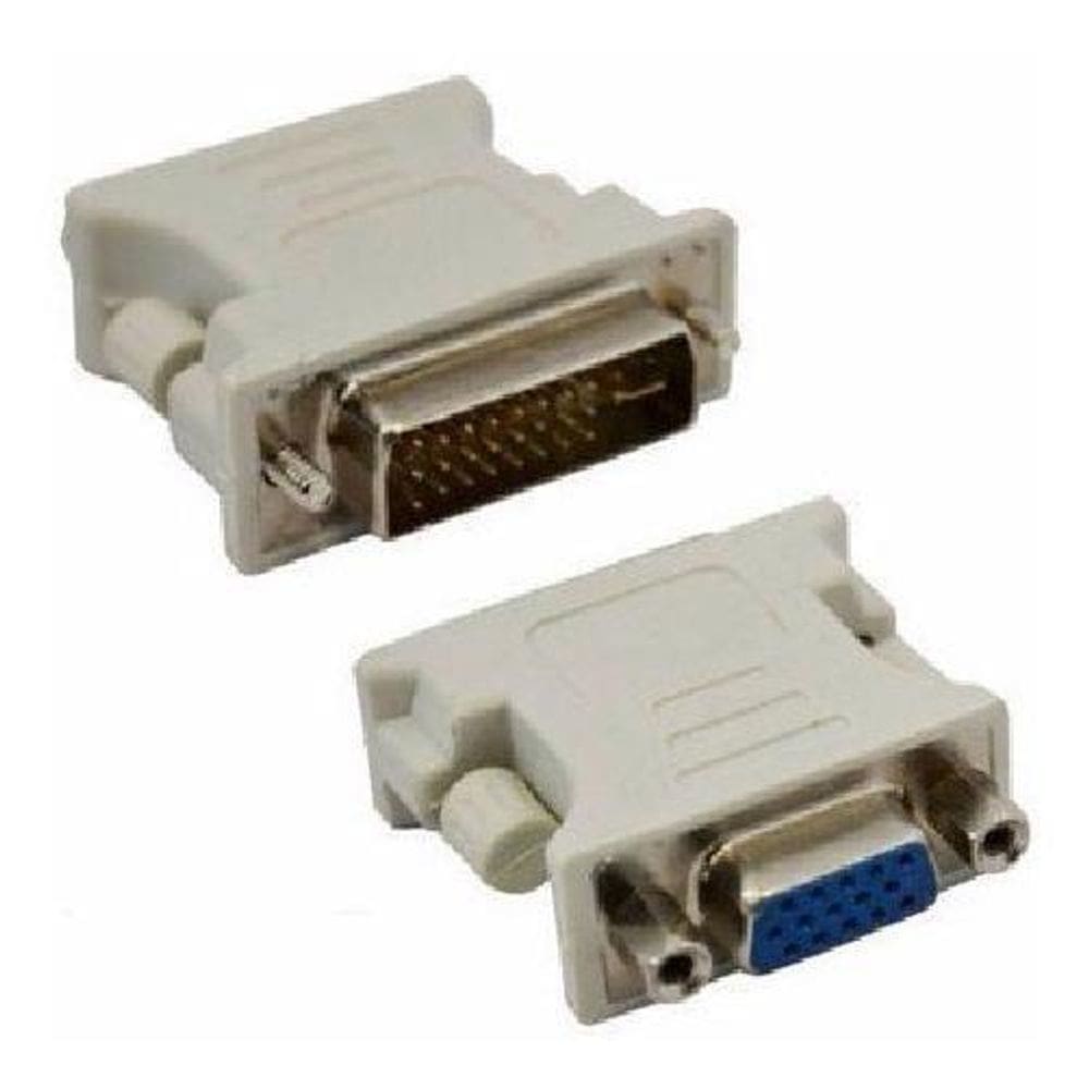 Adaptador Dvi 24+1 Pinos Macho Para Vga 15 Pinos Femea