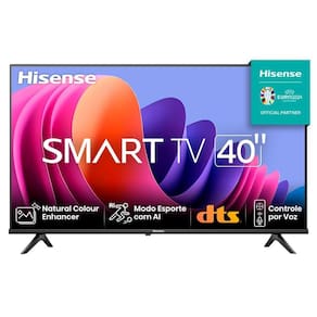 Smart TV Hisense Full HD DLED 40" Polegadas 40A4N com Sleep Timer, Entrada HDMI e Wi-Fi