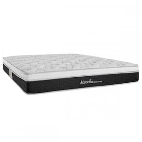 Colchão King Size Marselha Maxs D26 com Mola 193x203 Preto - Herval