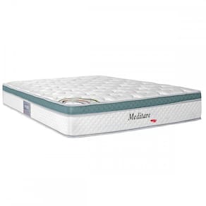 Colchão Queen Size Meditare Osp D28 com Mola 158x198 Branco - Herval