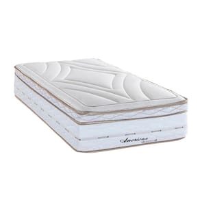 Colchão Solteiro 88 Meca American Maxspring D28 com Mola 88x188 Branco - Herval