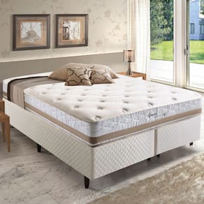 Colchão Queen Size Meca Spain Masxpring D70 com Mola 158x198 Bege - Herval