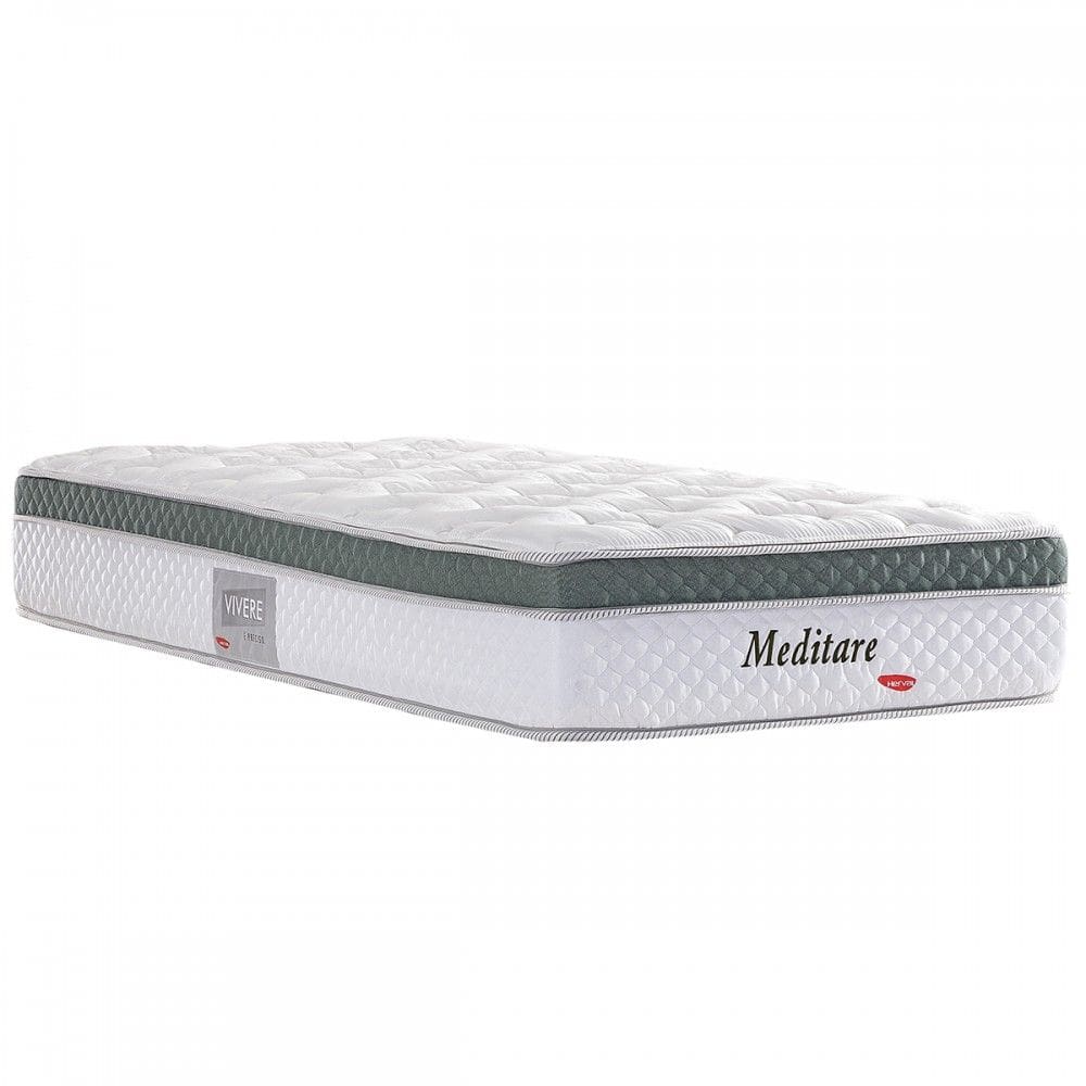 Colchão Solteiro 88 Meditare Osp D28 com Molas 88x188 Cinza - Herval