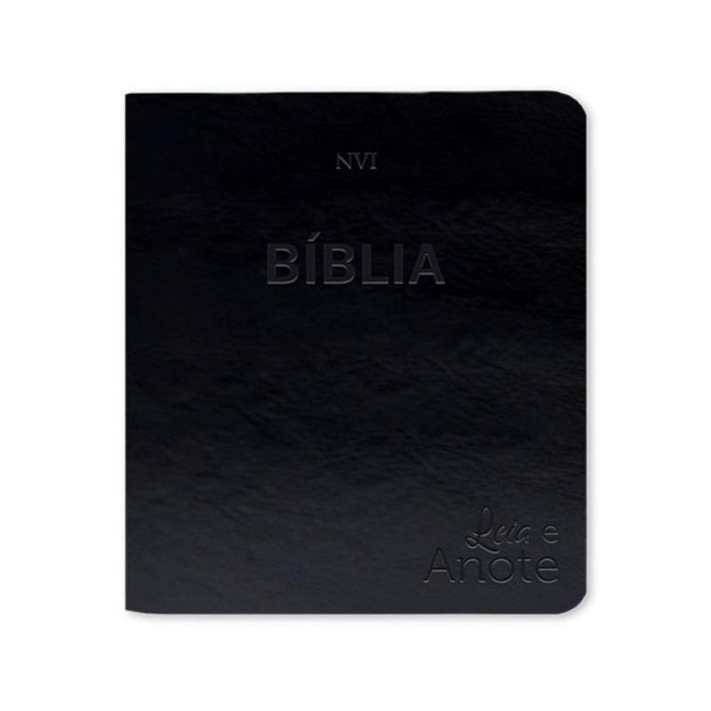 Bíblia Nvi - Leia E Anote - Luxo - Preta