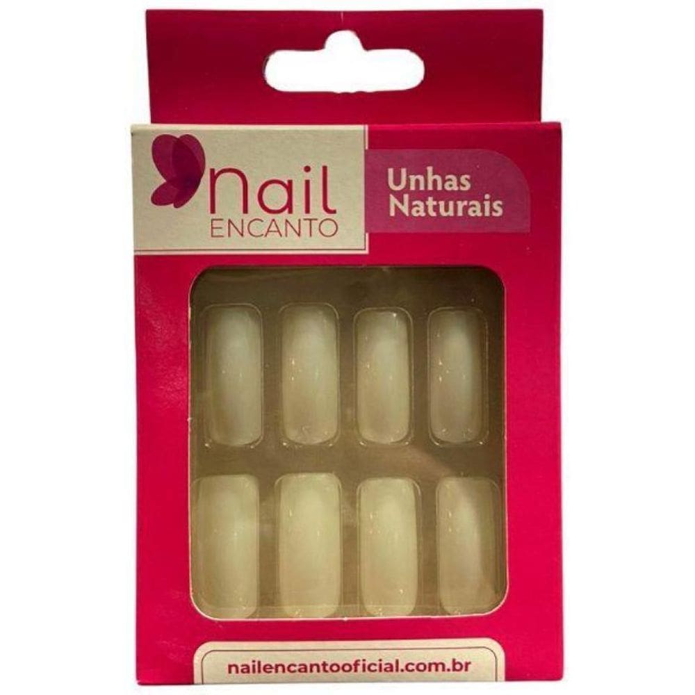 Nail Encanto Unhas Postiças Natural 24Un