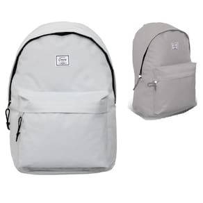 Mochila Casual Yins Convoy em Nylon Cinza Claro 16"- Convoy