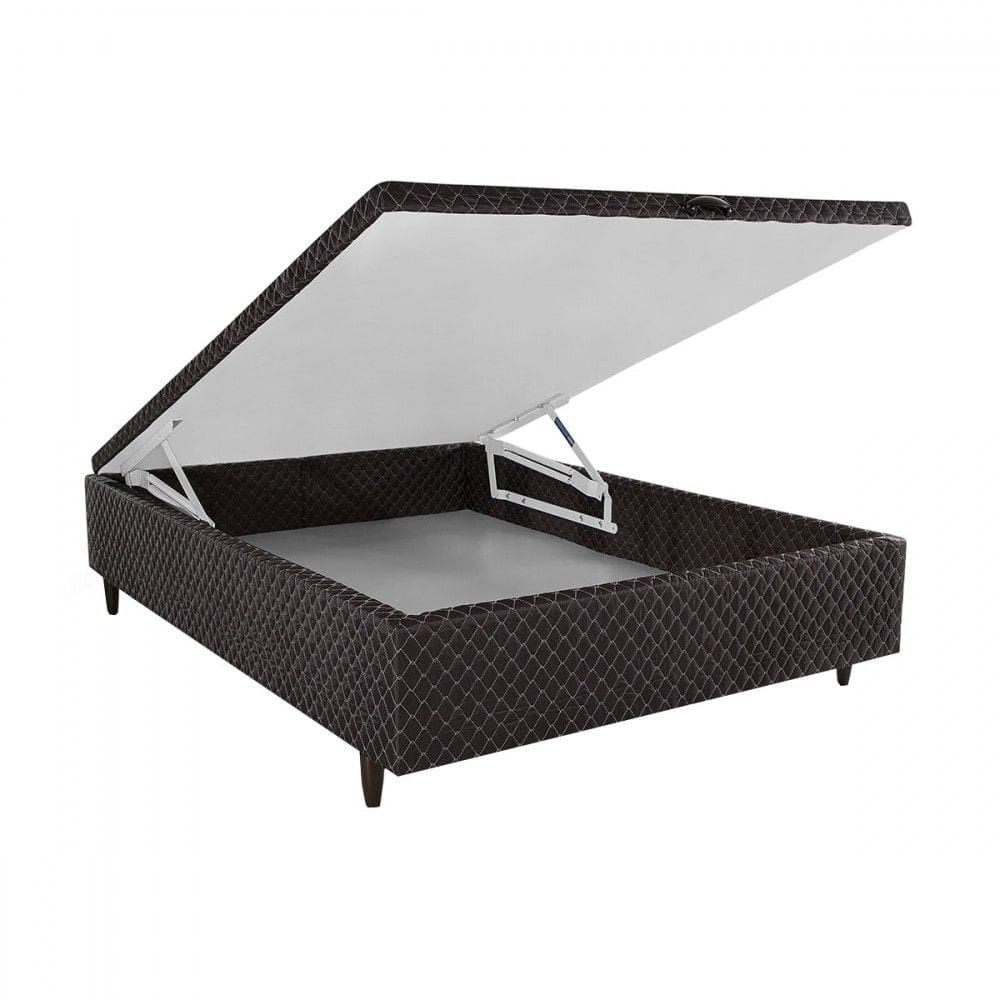 Base de Cama Box com Bau 138x188 Marrom - Herval