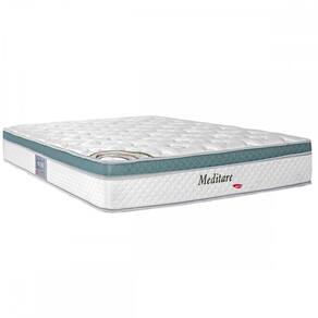 Colchão Casal Meditare Osp D28 com Mola 138x188 Branco - Herval