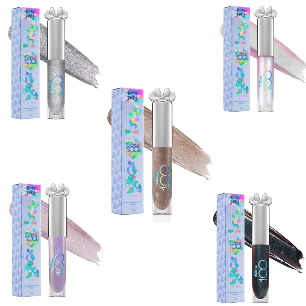 Kit com 5 Gloss Labial Disney 100 Anos - Bruna Tavares