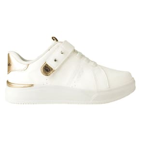 Tênis Pink Cats V5352 Infantil Branco Dourado dia a dia