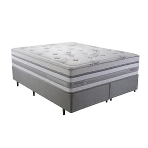 Cama Box Queen Herval Detroit com 2 Travesseiros Anatômicos, 78x158x198 cm, Molas Maxspring