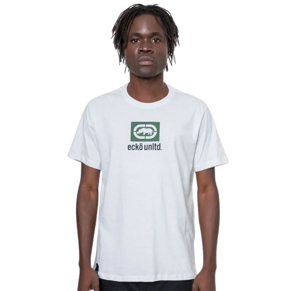 Camiseta Masculina Ecko Unltd 01 Branco Off EK102