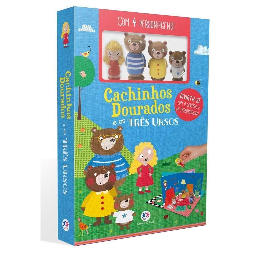 Cachinhos Dourados e Os Três Ursos - (Com 4 Personagens)