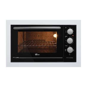 Forno de Embutir Elétrico Fischer Fit Line 48L com Timer e 3 Funções Branco 127V