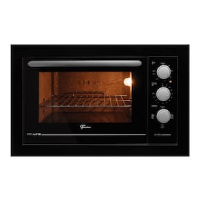 Forno de Embutir Elétrico Fischer Fit Line 48L com Timer e 3 Funções Preto 127V